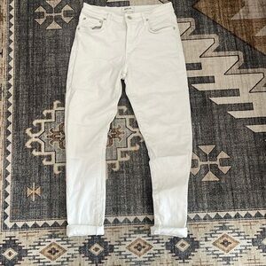 Agolde white skinny jeans